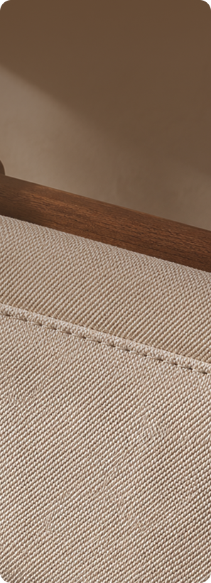 Close woven cotton seam showing textile strength